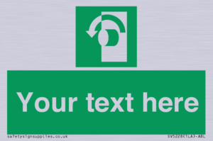 Custom Turn Anti-Clockwise Sign